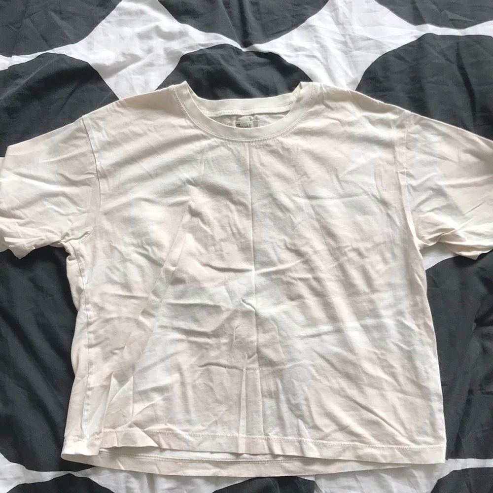 Madewell cropped polka dot tee
